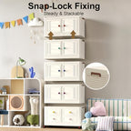 Stackable Storage Bins with 4 Drawers, 314QT Foldable Storage Cabinet with Wheels & Lids, Large Capacity Closet Organizers and Storage for Home, Apartment, Dorm, Closet - Easy No-Tool Assembly - size: Style A
