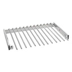 Rev-A-Shelf 24" Pull Out Wire Frame for 9 Pairs of Trouser Pant Rack for Space Saving Home Closet Storage Organization, Chrome, PSC-2414CR - size: 13 Pair