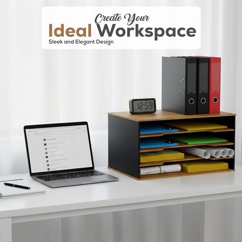 12x18 Construction Paper Organizer, 4-Tier Wooden Flat File for 11x17, A3 & Tabloid Sheets | Durable wood Desk Paper Storage for Classroom, Office & Art Studio - size: Compact Organizer 20.25"W x 8.25"H x 13.25"D