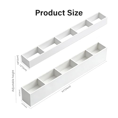Straw Holder for Cabinet Door, Reusable Tumbler Straw Organizer Storage Container Mount for Kitchen Counter Cupboard Door (White, 9.5inch) - color: White, size: 9.5inch