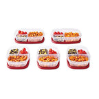 Rubbermaid EasyFindLids Meal Prep Containers 5.1 Cup Red - color: Red, size: 5.1 Cup (10-Piece)