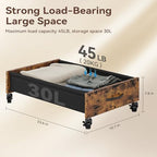 FOUCSSOMEI Under Bed Storage with Wheels, Under Bed Storage Drawers on Wheels, Metal Frame Under Bed Shoe Storage, Space-Saving for Bedroom Closet Organization - size: Normal Size