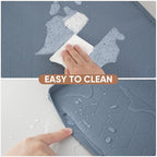 BALEINE 34''×22'' Under Sink Mat, Waterproof Food Grade Silicone Undersink Mat, Cabinet Shelf Drip Tray, Under Sink Liner for Kitchen, Bathroom (Blue) - color: Blue