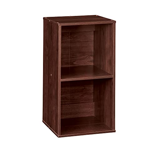 ClosetMaid Cubeicals 2-Cube Storage Shelf Organizer - Stackable or Wall-Mountable, Easy Assembly, Dark Cherry Finish - color: Dark Cherry, size: 2-Cube