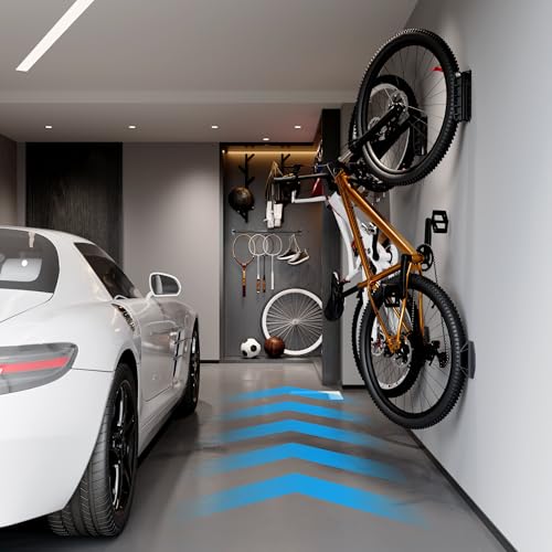Swivel Bike Wall Mount, Bike Hangers for Garage, Space-Saving Bike Storage, Sturdy Bicycle Rack Can Holds Up to 77 lbs, Easy Install, 4 Pack - size: 4 Pack