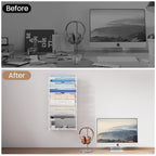 10-Tier Wall Mounted File Organizer, Metal Mesh Paper Holder (White) - color: White