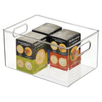 iDesign Recycled Plastic Pantry Storage Bin – Linus Collection - Clear - style: Pack of 1