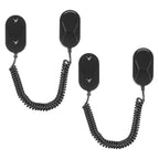 2Pcs Magnetic Remote Leash Control Holder with Spring Ropes Safely Secure TV Remotes & Small Items Retractable Anti-lost Rope Organizer with Adhesive for Projector TV Air Conditioner Remotes