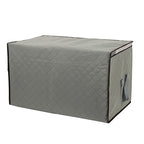 2 Pack Foldable Large Storage Bags 24 x 16 x 14 (L x W x H) inch for Comforter Quilt Blanket Clothes with Clear Window & Handles - Easy to Fit King Size Comforter Set - Closet Under Bed Organizer - size: Large (Horizontal), style: Set of 2