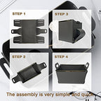 Foldable Basket Organizers and Storage Shelves Cart Cabinet Closet,Small Cube Organizer Bin with Handles (Dark Grey) - color: Dark Grey