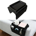 Sofa Armrest Organizer with Cup Holder,No-Slip,1 Large Pockets and 3 Small Pockets,Storage Pockets Bag for TV Remote,Cellphone,Drinks,Pen,Magazine,Snacks