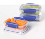 Sistema KLIP IT Rectangular Collection Food Storage Containers, 6-Piece - size: 3-Piece (6.7 oz), style: Set of 3