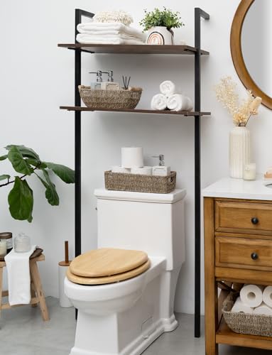StorageWorks Seagrass Baskets with Built-in Handles, Bathroom Decor Box for Toilet Tank Top, 14 ¼"L x 6 ½"W x 3 ¾"H - color: Natural (Seagrass)