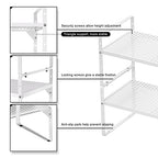 Expandable Counter Organizer Shelf (16.5'' to 27.2''), Countertop Organizer Kitchen Bathroom Pantry Cupboard Home Office for Cups, Dishes, Plates -White - color: White-1pack