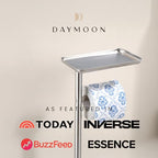 Day Moon™ - Toilet Paper Holder - Modern Roll Holder for Bathroom - 1 Pack - Free Standing - with Shelf, Brushed Nickel - color: Brushed Nickel, size: Free Standing 1 Pack