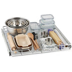 HOLDN’ STORAGE Pull Out Cabinet Organizer, Heavy Duty Caddy w/Lifetime Limited Warranty -20”W x 21”D - Requires At Least 21-1/4” Cabinet Opening, Steel Metal Cabinet Drawers Slide Out, Chrome - size: 20"W x 21"D