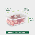 Freshware Food Storage Containers [50 Set] 25 oz Plastic Deli Containers with Lids, Slime, Soup, Meal Prep Containers, BPA Free, Stackable, Leakproof, Microwave, Dishwasher and Freezer Safe - size: 25 oz, 50-Set