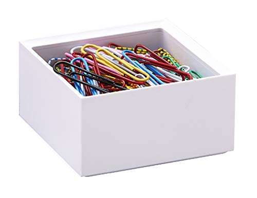 Bostitch Office Konnect Desk Organizer Accessory Tray, Stacks for Desktop Storage, White - color: White, size: Small, style: Storage Tray
