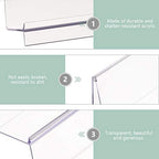 DOITOOL Clear Acrylic Purse Display Stand Holder Wallet Stand 2 Tier Handbag Purse Display Stand Glasses Holder Jewelry Display Riser Shelf for Home Decoration and Organizer - size: 2 Tier