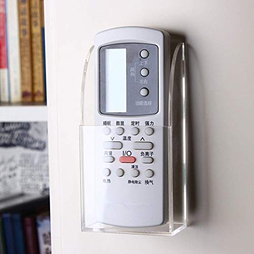 APSOONSELL Remote Control Holder Organizer Wall Mount Acrylic Tidy for Air Conditioner, TV Box, Stereo, 1 Slot - style: 1 Compartment
