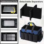 Wearable Large Cleaning Caddy Bag for Housekeeper, Clean Supply Organizer with Adjustable Shoulder, Waist & Handle Straps, Detailing Bag for Kitchen Supplies (Blue) - color: Blue