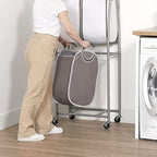 Neatfreak - 2 Tier Vertical Rolling Laundry Cart - Rolling Storage Cart On Wheels With 4 x Tote Hampers For Laundry, Towels, Blankets & Bathroom Organization - Quad Laundry Sorter
