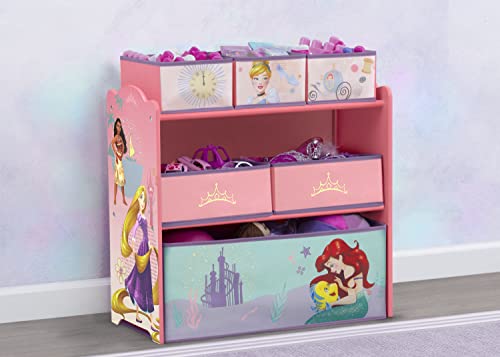 Delta Children Design & Store 6 Bin Toy Storage Organizer, Disney Princess - color: Disney Princess