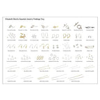 Bead Storage Solutions Elizabeth Ward Plastic See-Through Stackable 1,111 Piece Gold/Silver Assorted Costume Jewelry Findings Tray Bead Organizer - style: 1,111 PC Jewelry Findings