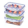 KIGI Food Storage Containers, 4 Sided Locking Lids, Airtight, Leak-Proof & Stackable, Ideal for Meal Prep, Lunch & Leftovers, Microwave & Dishwasher Safe, BPA-Free Plastic, 38 oz, 4.8 Cup, 6 Piece Set - size: 4.8 cup (6-Piece)