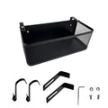 Bedside Caddy Shelf with Hook, Bed Shelf Organizer for Bunk Bed, Office Cubicle, Dorm Room, Holder for Phone, Snacks, Books (Black, 11*4.9*3.9 inch)