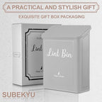 SUBEKYU Metal Magnetic Lint Bin for Laundry Room, Wall Mounted Lint Box Holder with Lid for Dryer,Light Grey - color: Light Grey