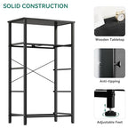 YITAHOME Fabric Dresser with 5 Drawers - Storage Tower with Large Capacity, Organizer Unit for Bedroom, Living Room & Closets - Sturdy Steel Frame, Wooden Top & Easy Pull Fabric Bins - color: Black Wood Grain, style: 5-Drawer