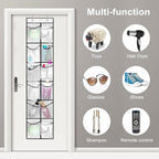 GOMAJI 12 Large Pockets Over Door Hanging Shoe Organizer, White - color: White
