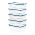 Snapware Plastic Total Solutions (5-Pack, 3 Cup) Food Storage Containers Set, Airtight & Leakproof Plastic Locking BPA-Free Lids Tupperware, Freezer Dishwasher Microwave Safe - size: 5 Pack, style: 3 Cup