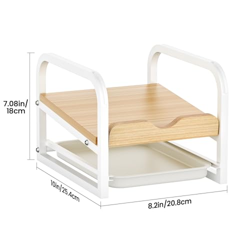 Laundry Detergent Holder Liquid Laundry Detergent Riser and Stand with Drip Tray for Laundry Room Organization (Tilted-White) - style: Tilted-White