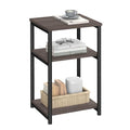 VASAGLE Side Table, Small End Table, Tall Nightstand for Living Room, Bedroom, Office, Bathroom, Chestnut Brown and Classic Black ULET273B74 - color: Chestnut Brown + Classic Black