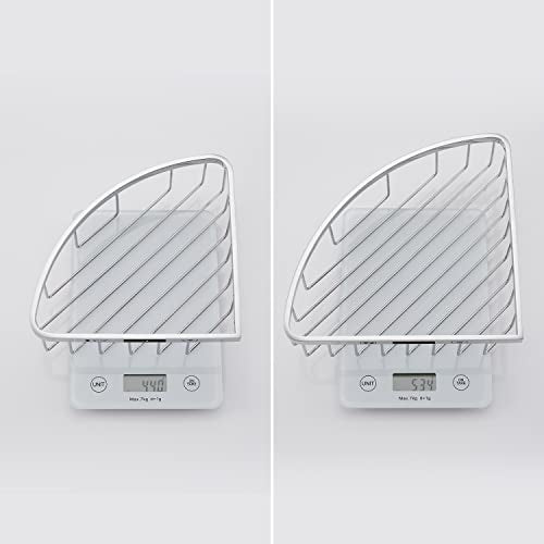 [2 Pack] Corner Shower Caddy Organizer, SUS304 Stainless Steel Heavy Duty Rust-Proof Shelf Holder, Wall Mounted Storage Rack for Bathroom Kitchen, Polished Chrome - color: Chrome, size: Corner (2 Pack)