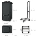 Bukere Extra Large 2 in 1 Rolling Laundry Basket with Wheels, 110L Freestanding Collapsible Laundry Hamper Bag with Removable Wheeled Cart for Clothes Storage College Dorm Apartment Laundry Room