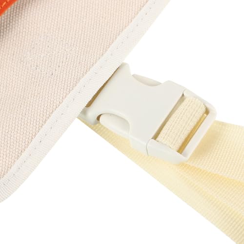 Car Seat Back Organizer Bag with Pu Pockets, Hanging Storage Pouch for Outdoor Camping and Picnic, Sofa Side Pocket in Ivory White, Portable Vehicle Storage Bag
