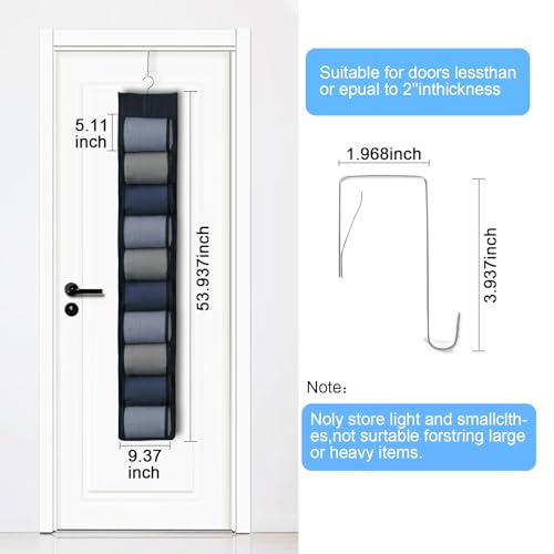 Legging Organizer for Closet Hanging, Hanging Legging Organizer, Legging Storage for Closet, Behind Door, Wardrobe, Clothes Storage, Hanger 20 Pockets Clothes Storage (Black) - color: 1pack-Black