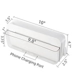 Adhesive Remote Control Holder Wall Mounted Phone Charging Holder Universal Controller Holder Wall Mount Storage Organizer Box No Drilling Home Office Desk (Bedside Shelf)