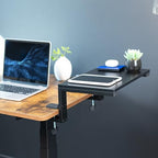 VIVO Clamp-on 15 inch Desk Extension Shelf for Gaming Devices, Ergonomic Computer Monitor and Laptop Riser, Printer Stand, Versatile with Freestanding Feet Included, Desktop Organizer, DESK-SHELF15B - size: 15"