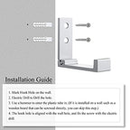 OHIYO Folding Wall Hooks 2PCS Foldable Hooks Bearing Load 33lb/15kg Wall Mounted Heavy Duty No Rust Aluminum Alloy Folding Coat Hooks for Hanging Coat & Bags & Hat & Backpack (Silver) - color: Silver-2 Pack