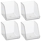 iDesign Plastic Water Bottle Organizer for Fridge, Clear Bottle Holder for Kitchen and Pantry, 4-Pack - style: Pack of 4- Tall