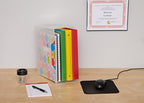 IRIS USA Medium Portable Desktop File Box with Open Lid, 6 Pack, Side Handles, Hanging File Folders, Tabs & Inserts, Letter Size, Magazines, Newspapers, Mail, Books, Notebooks, Clear - style: Clear M - 6 Pack