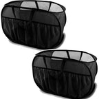 2 Pack Collapsible Laundry Baskets, Upgrade Pop Up Laundry Hamper with Convenient Bags, Foldable Laundry Basket Mesh Light Weight, Easy to Carry Clothes Hampers for Laundry, Dorm, Toys, Travel Black - color: 2xBlack