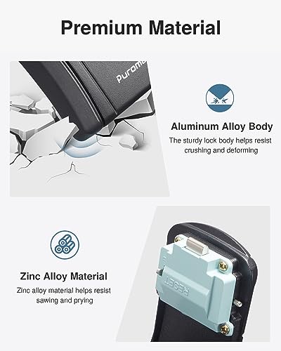 Puroma Key Lock Box Combination Lockbox Wall-Mounted Key Storage Box for House Keys, Resettable Code Safe Security Lock Box for Home, Office, Garage, Apartment Spare Key Storage (1 Pack, Black) - color: Pure Black
