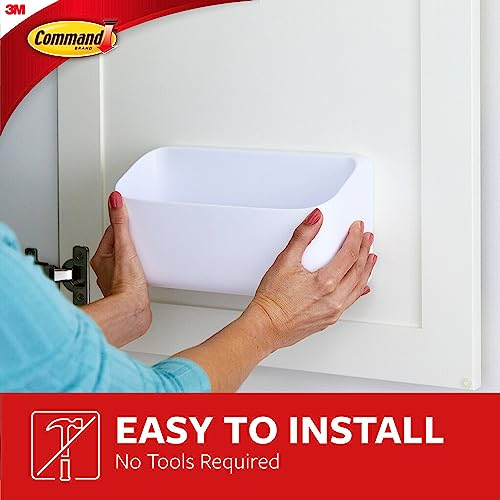 Command 10 Lb Large Organizing Caddy with 4 Strips, 9.91" x 3.38" x 5.15", Heavyweight Damage-Free Hanging for Organizing Cleaning Supplies, Closet, and Pantry - size: 9.9 in. x 5.2 in. x 3.5 in.