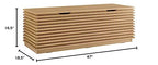 Modway Render 47" Wood Grain Storage Bench in Oak - color: Oak