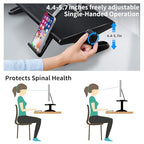 Computer Monitor Stand Riser for Desk,4.4-5.7 Inches Freely Height Adjustable with Cellphone Holder,Multi-Purpose Desktop Organizer Monitor Stands Riser for Computer,Laptop,Printer,TV (BLack)